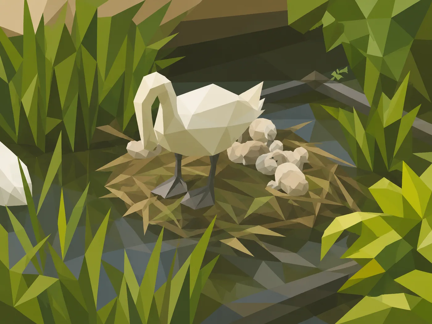 Swan & Cygnets